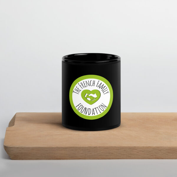 The French Family Foundation, Inc. | Central Florida Fundraising Foundation for Families with Disabilities | black glossy mug black 11oz front 6436e49279894