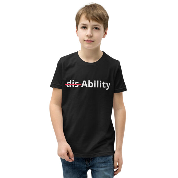 The French Family Foundation, Inc. | Central Florida Fundraising Foundation for Families with Disabilities | youth staple tee black front 6526d9c49aae8