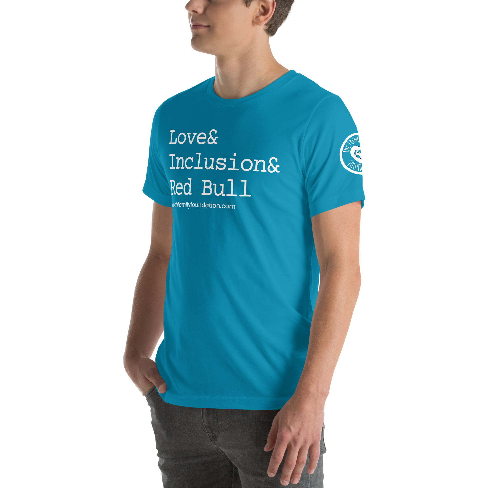 The French Family Foundation, Inc. | Central Florida Fundraising Foundation for Families with Disabilities | ❤️ Inclusion & Red Bull Unisex T-shirt 25 ❤️ Inclusion & Red Bull Unisex T-shirt - Image 25