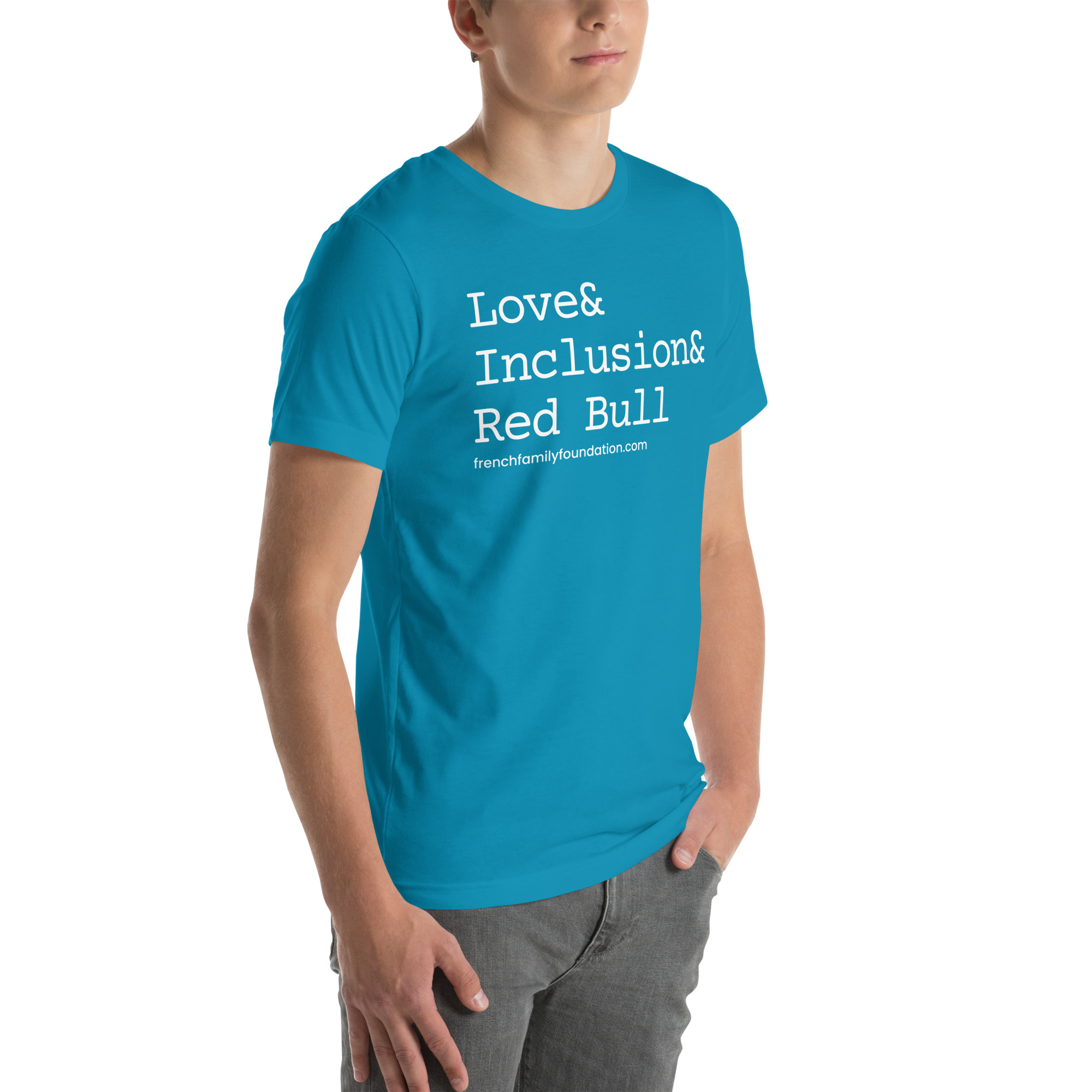 The French Family Foundation, Inc. | Central Florida Fundraising Foundation for Families with Disabilities | ❤️ Inclusion & Red Bull Unisex T-shirt 27 ❤️ Inclusion & Red Bull Unisex T-shirt - Image 27