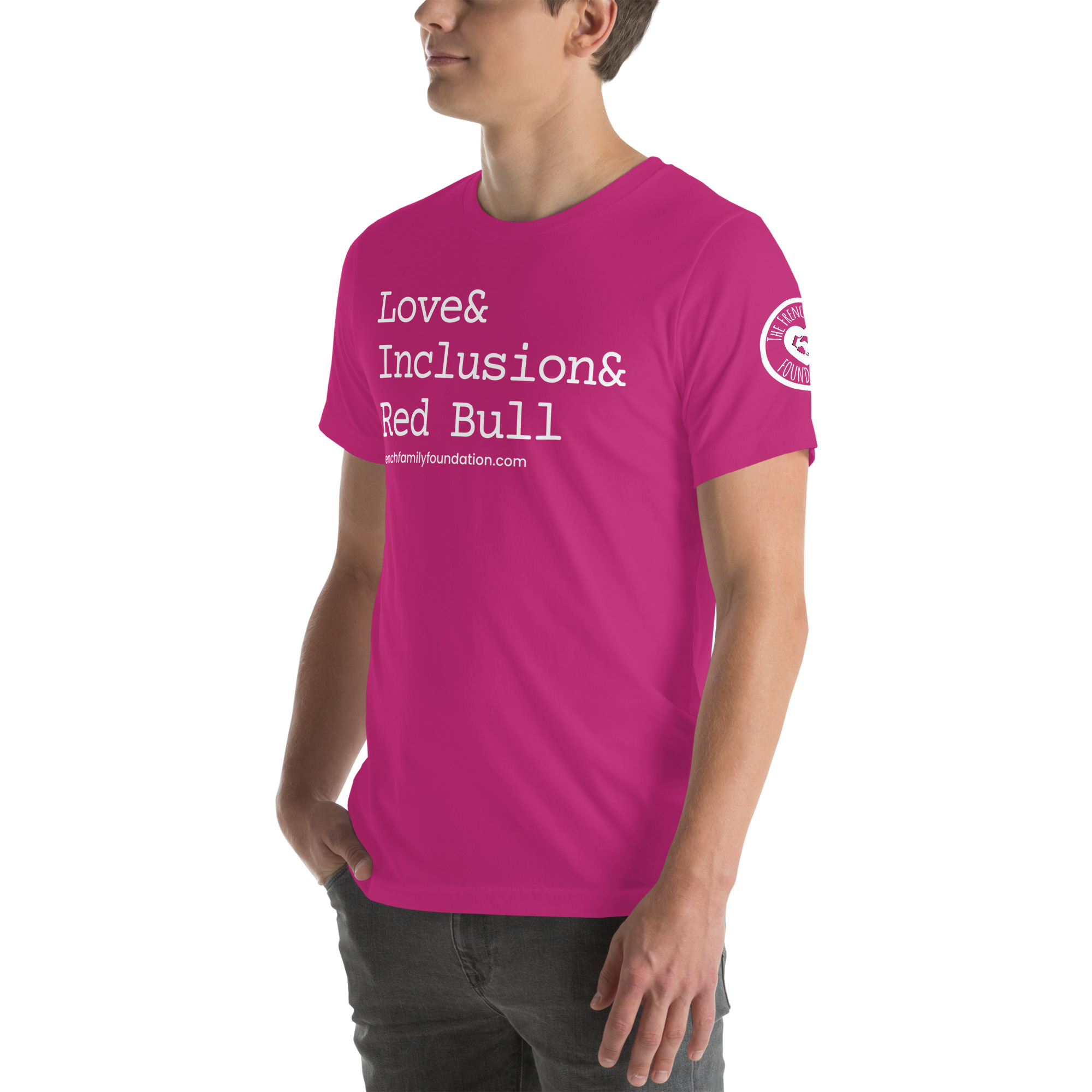 The French Family Foundation, Inc. | Central Florida Fundraising Foundation for Families with Disabilities | ❤️ Inclusion & Red Bull Unisex T-shirt 19 ❤️ Inclusion & Red Bull Unisex T-shirt - Image 19