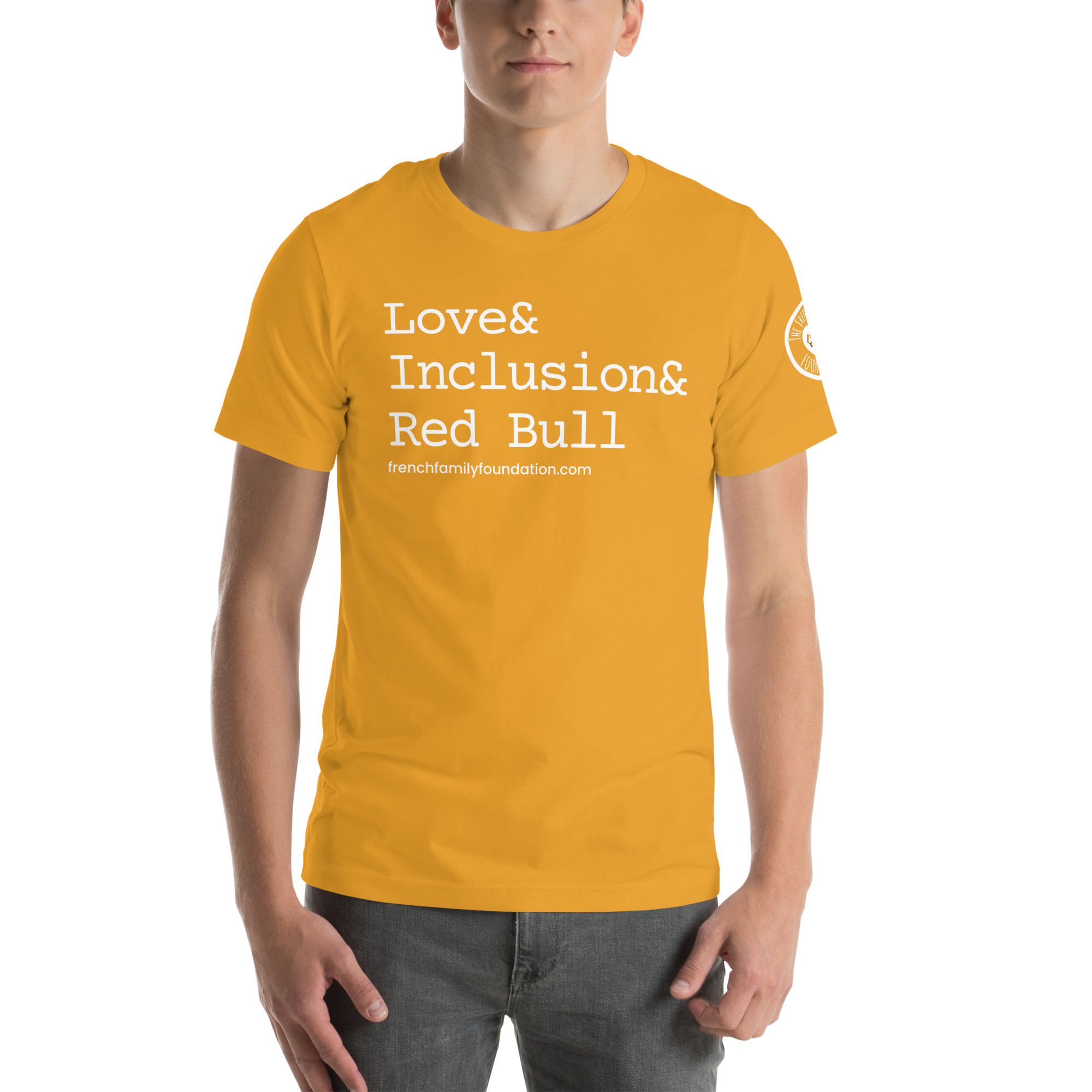 The French Family Foundation, Inc. | Central Florida Fundraising Foundation for Families with Disabilities | ❤️ Inclusion & Red Bull Unisex T-shirt 46 ❤️ Inclusion & Red Bull Unisex T-shirt - Image 46