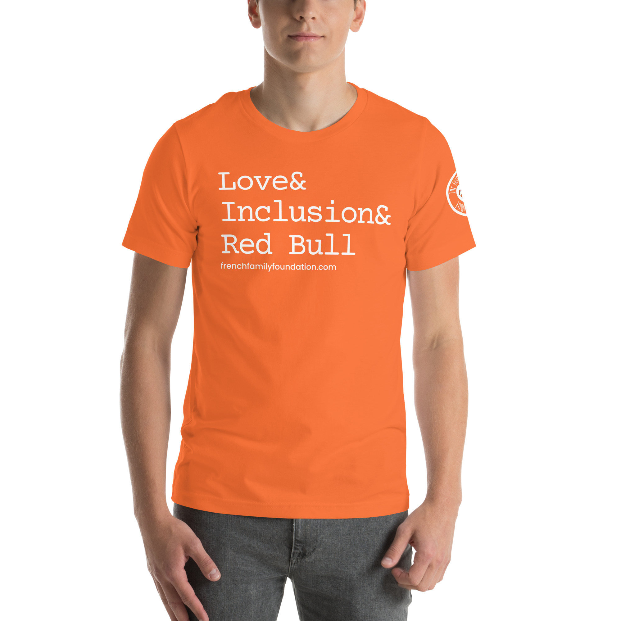 The French Family Foundation, Inc. | Central Florida Fundraising Foundation for Families with Disabilities | ❤️ Inclusion & Red Bull Unisex T-shirt 40 ❤️ Inclusion & Red Bull Unisex T-shirt - Image 40