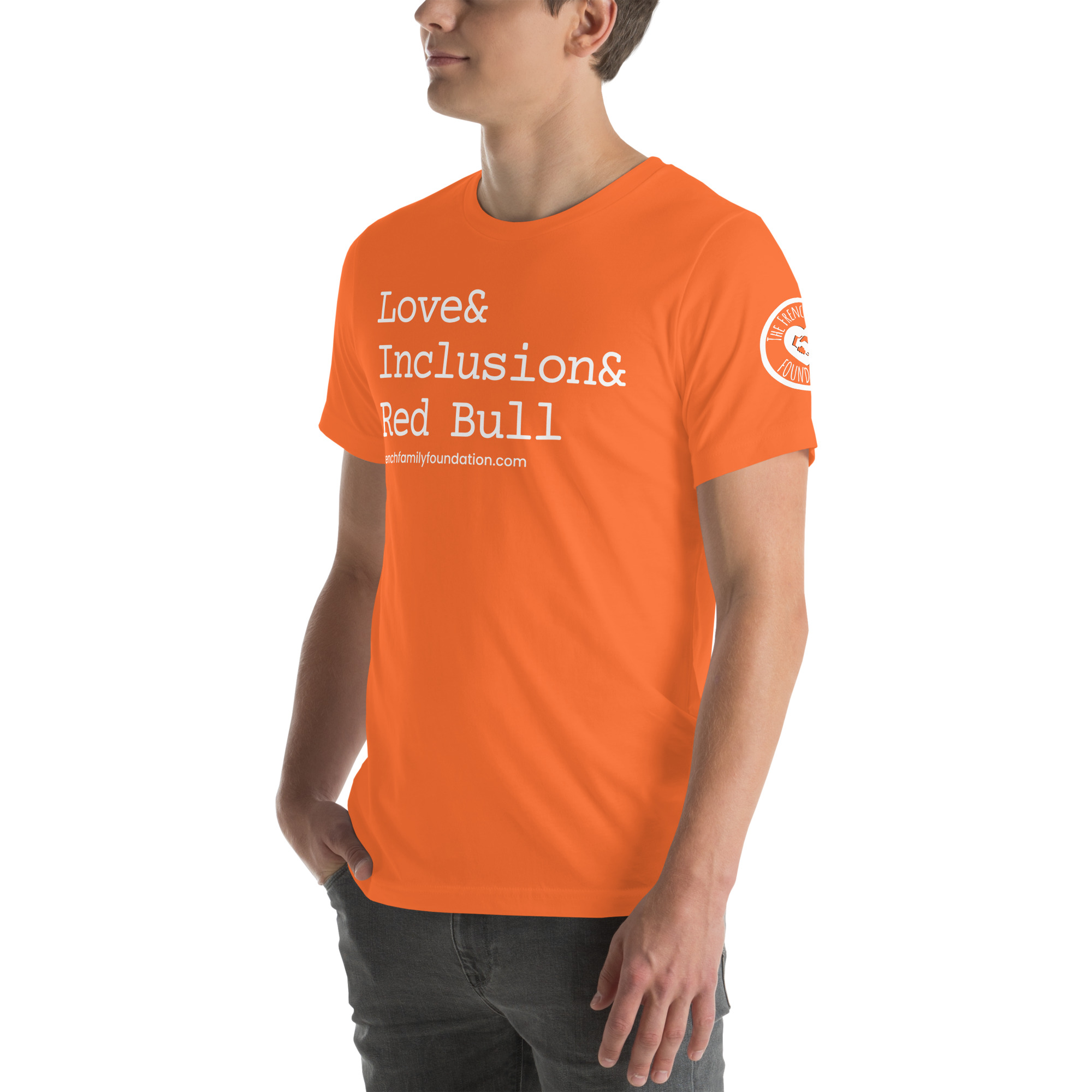 The French Family Foundation, Inc. | Central Florida Fundraising Foundation for Families with Disabilities | ❤️ Inclusion & Red Bull Unisex T-shirt 43 ❤️ Inclusion & Red Bull Unisex T-shirt - Image 43