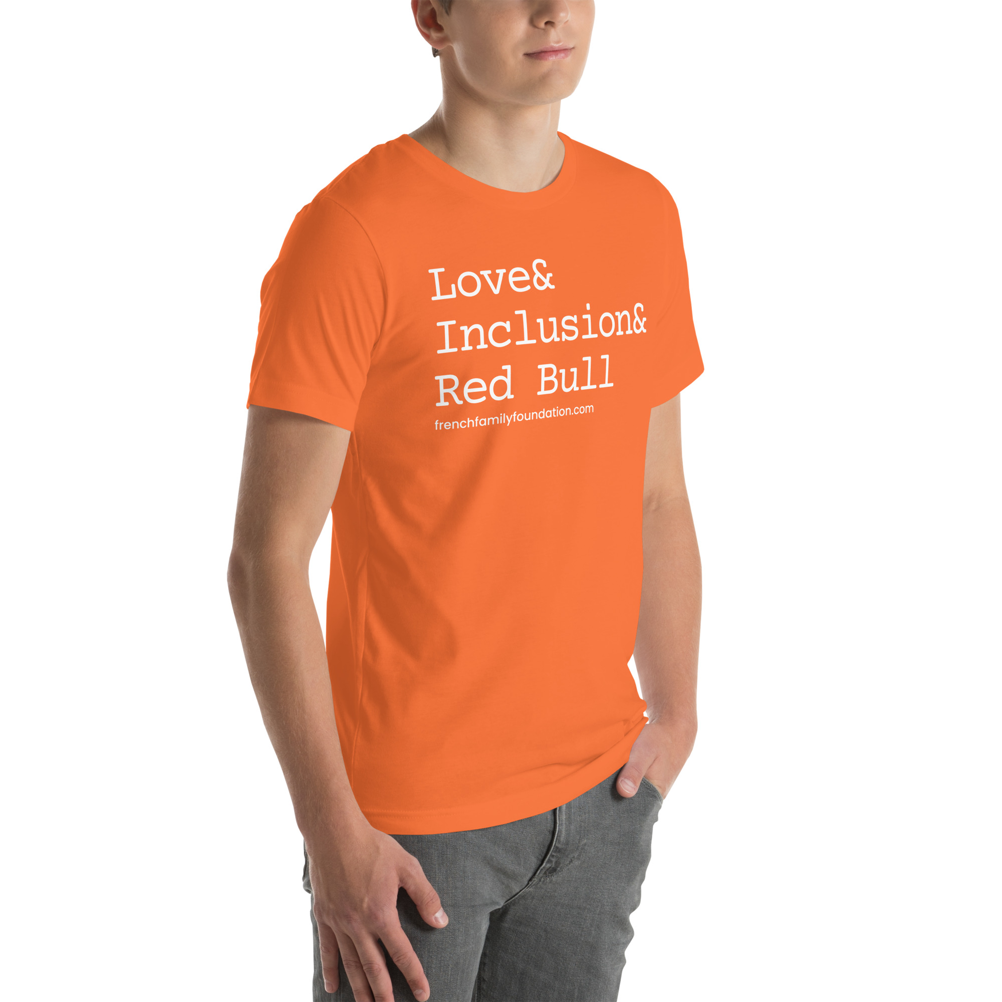 The French Family Foundation, Inc. | Central Florida Fundraising Foundation for Families with Disabilities | ❤️ Inclusion & Red Bull Unisex T-shirt 45 ❤️ Inclusion & Red Bull Unisex T-shirt - Image 45