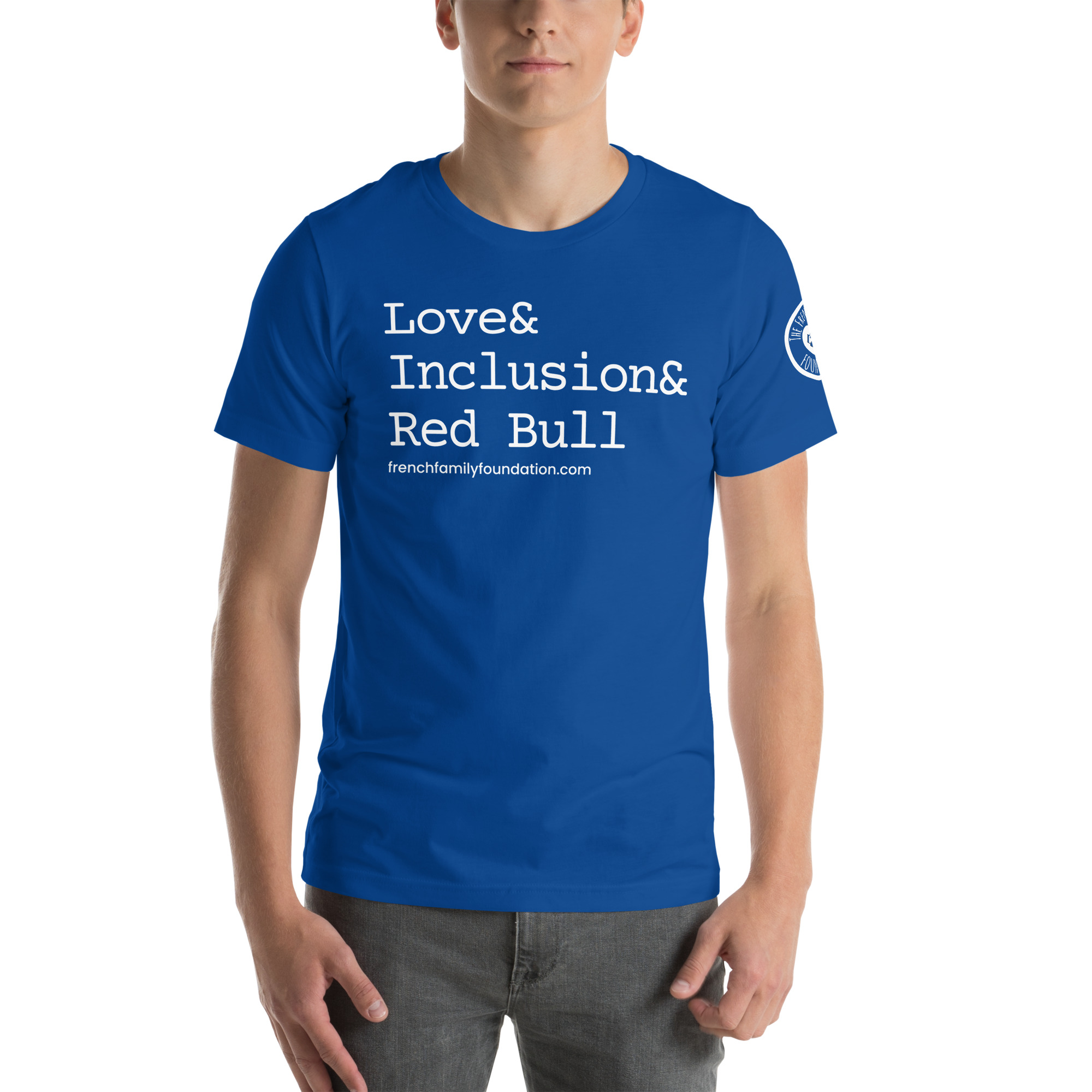 The French Family Foundation, Inc. | Central Florida Fundraising Foundation for Families with Disabilities | ❤️ Inclusion & Red Bull Unisex T-shirt 10 ❤️ Inclusion & Red Bull Unisex T-shirt - Image 10