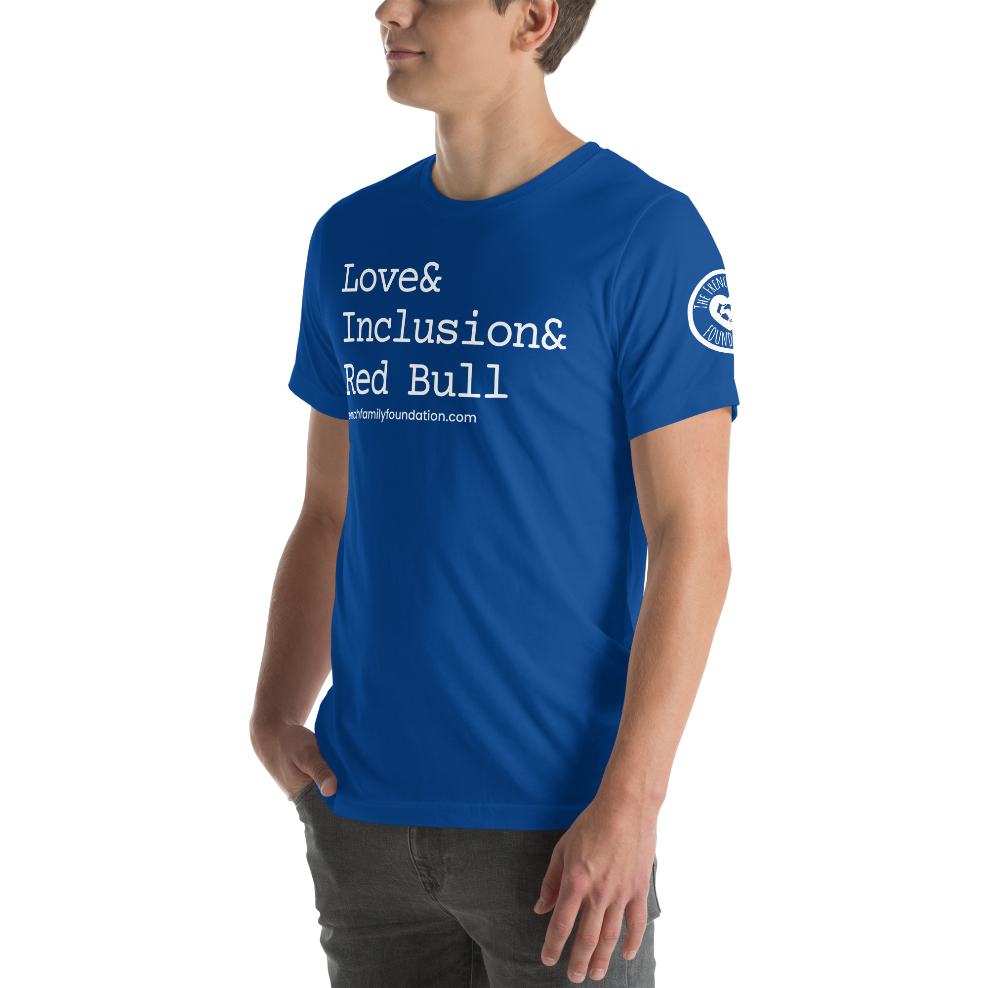 The French Family Foundation, Inc. | Central Florida Fundraising Foundation for Families with Disabilities | ❤️ Inclusion & Red Bull Unisex T-shirt 13 ❤️ Inclusion & Red Bull Unisex T-shirt - Image 13